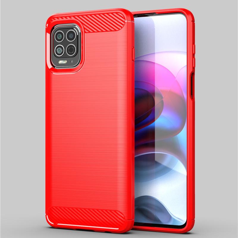 For Motorola Moto G100 Case For Motorola Moto G100 Cover Shockproof Silicone Carbon Fiber Protective Phone Bumper For Moto G100