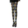 80D Women'S Vintage Retro Classic Style Argyle Pattern Tights Contrasting Diamond Shapes Pattern Nylon Tights Lozenges Pattern