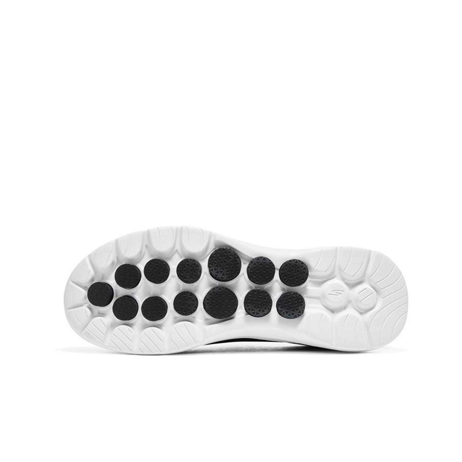 Skechers Go Walk 6 Slip-Ins Mesh Fabric Flash Technology Comfortable Daily Low-Top Casual Shoes Men Sneakers Black White 216278-BLK