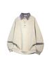 Men's Two-in-One Patchwork Color Block Hoodie, 2025 Spring/Autumn Trend, Loose Long Sleeve Plaid T-Shirt