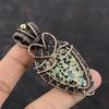Dalmatian Jasper Pendant Copper Wire Wrapped Pendant Handmade Pendant Gemstone Copper Jewelry Unique Pendant Wire Wrap Jewelry Gift For Wife