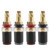 4pcs Speaker Binding Post Gold Plated Terminal Female Banana Jack Connector HIFI Audio Amplifier Banana Plug Socket Terminal