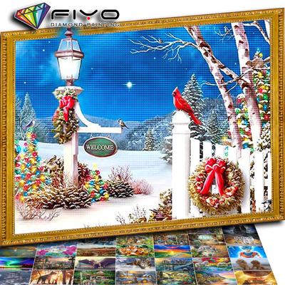 Volle quadratische runde 5d Diamant Malerei Weihnachten Winter DIY Diamant Mosaik Kreuzstich Garten Home Decor Geschenk
