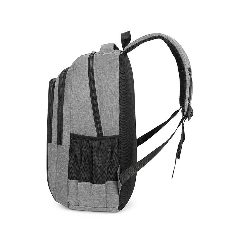 New Men's Business Backpack Large Capacity Simple Casual Computer Backpack Junior High School Student School Bag