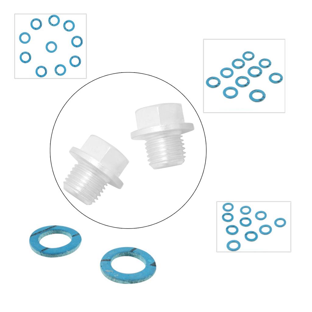 12Pcs Drain Screw Gasket Marine Lower Unit Seal 12-19183K02 18-2244 Compatible for Mercury Marine 12-19183-3 12-19183Q02