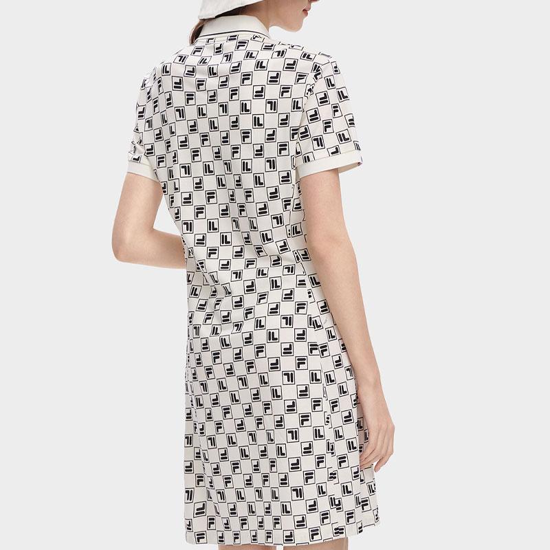 Fila Floral Print Sporty Polo Dress Women Dresses F51W429314A-ZA