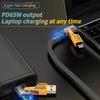 27W/65W Fast Charging USB To Type C Lighting Cable Fast Charger for iPhone Huawei Xiaomi PD Mobile Phone Cable USB Charger Cable Power Cables