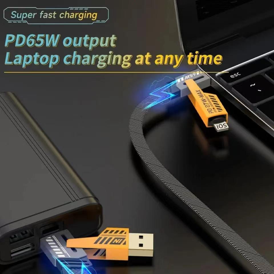 27W/65W Fast Charging USB To Type C Lighting Cable Fast Charger for iPhone Huawei Xiaomi PD Mobile Phone Cable USB Charger Cable Power Cables