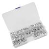 350pcs M4 Flat Head Solid Aluminum Rivets Assortment Kit Length 4 6 8 10 12 16 20mm