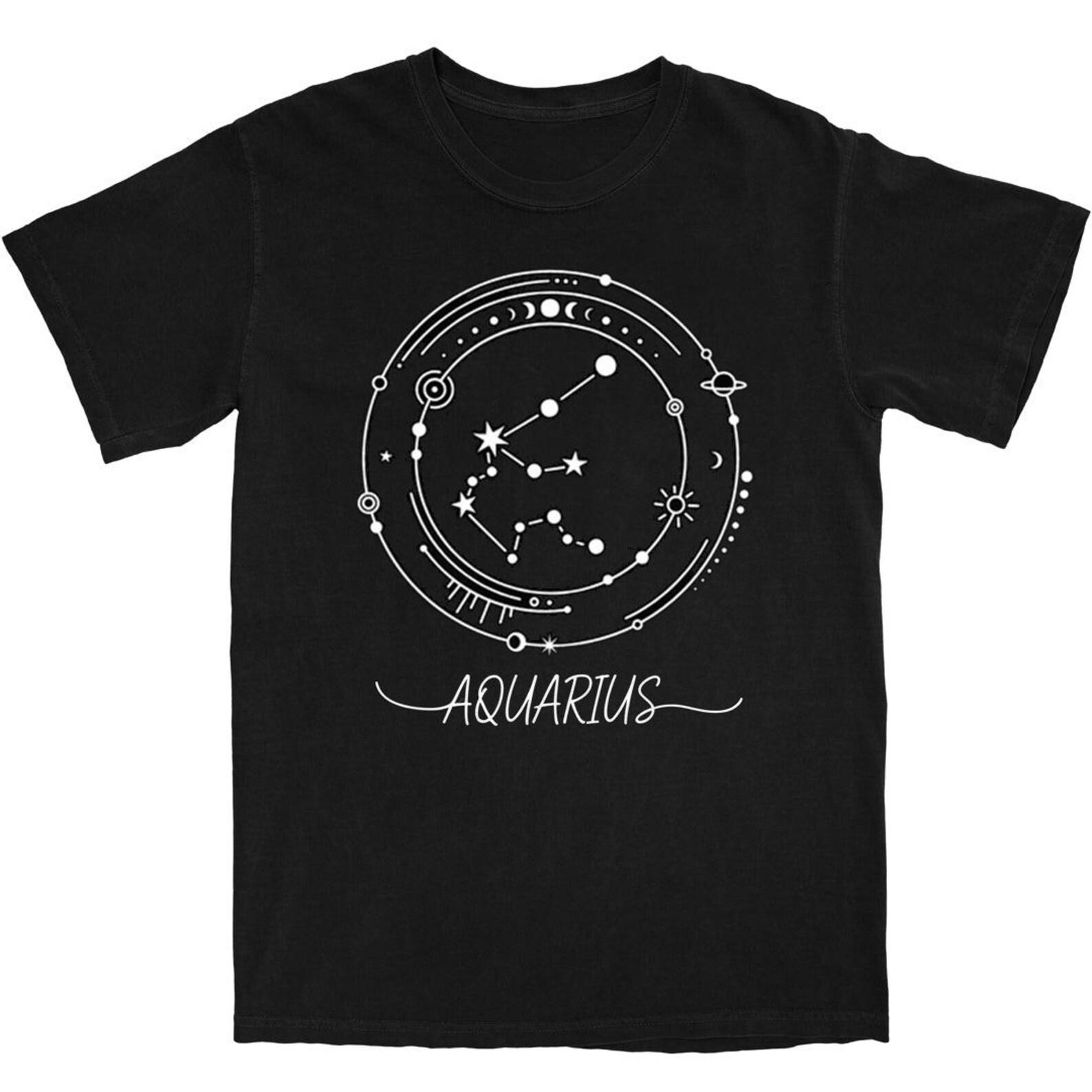 Aquarius Zodiac Shirt •Zodiac Sign Shirt •Zodiac Symbols Shirt •Constellation Shirt •Zodiac Horoscope Shirt •Astrology Shirt 12 Zodiac Shirt 4XL