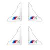 4Pcs Car Door Corner Cover Anti-Scratch Protection Sticker For BMW Performance F25 F26 F15 F16 E90 E91 E92 E60 E84 G22 G32 F13 WS4