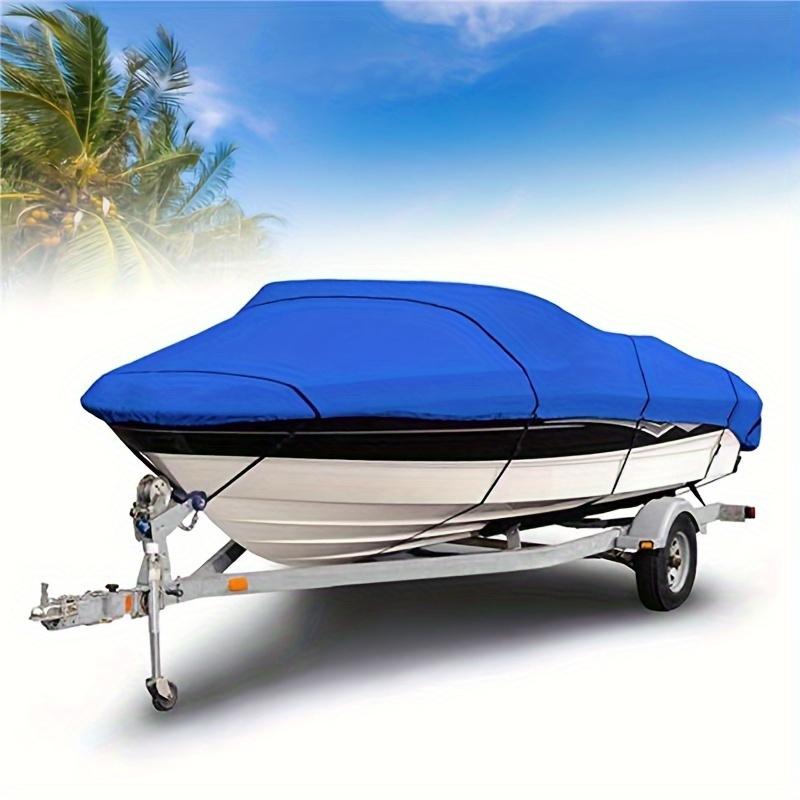 Universal Heavy Duty Fishing Ski Boat Cover for 11-22' V-Hull Waterproof Sun Protection UV Protection Boat Cover