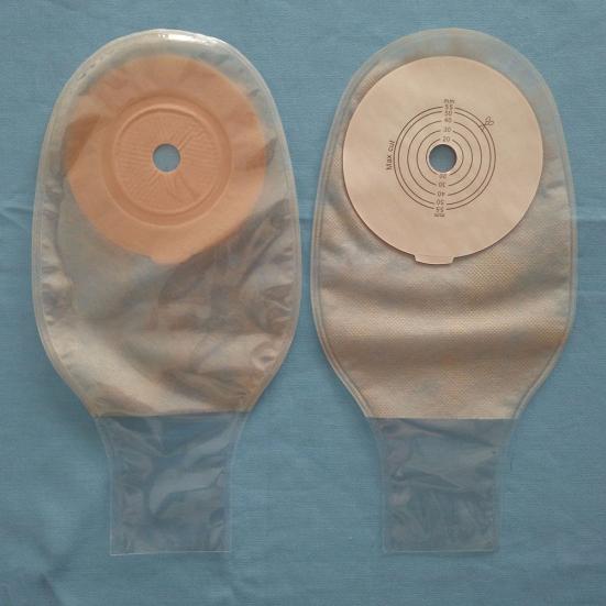 10 szt. Worki kolostomijne z możliwością drenażu Ostomia Stomia Wycinane na wymiar Zaciski System jednoczęściowy