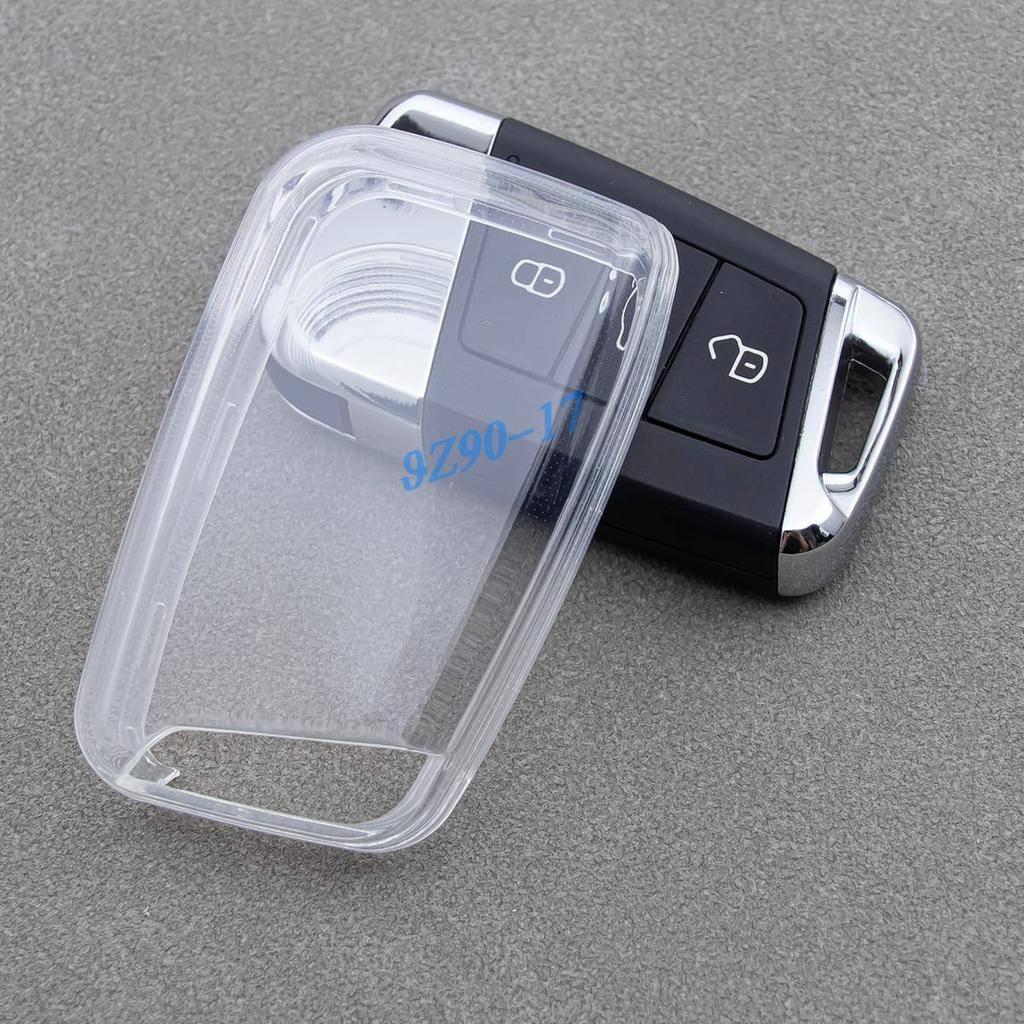 For Volkswagen Arteon Atlas Cross Sport Passat B8 Clear Fully Transparent Tpu Car Smart Key Cover Case