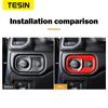 TESIN Interior Accessories For Dodge RAM 1500 Car Headlight Lamp Switch Decoration Cover Stickers For Dodge RAM 1500