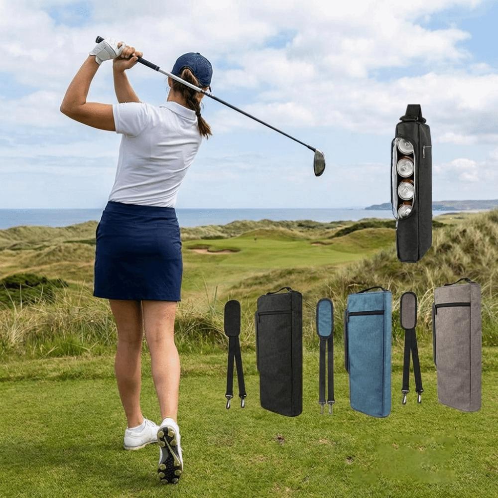 Lightweight Golf Cooler Bag Leak-proof Wine Cooler Carrier Insulated Drink Bag  Barbecue