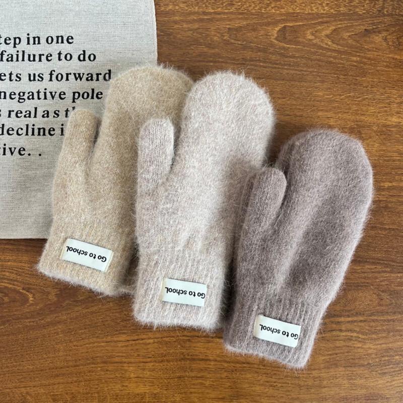 Xue Qiman Unisex Thickened Rabbit Fur Gloves