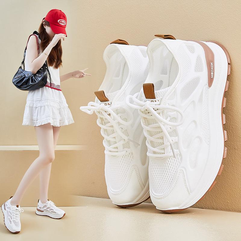 Mesh Breathable Sports Shoes Summer New Thick-soled Lightweight Forrest Gump Shoes Casual Board Shoes Tide