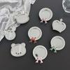 Mobile Phone Airbag Bracket Wind Paste Retractable Lazy Portable Makeup Mirror Bear Rhinestone Bow Tie