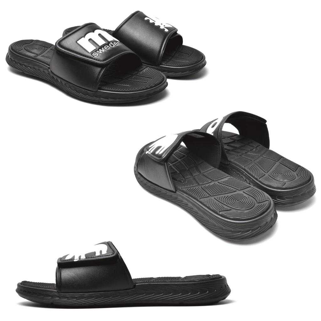 moz Dusche Weiches Kissen Vollständig Öffnend Asymmetrisch Elch 4815 Herrensandalen, Oberteil, Magie, Design, Leichtgewicht, Design, (Schwarz, LL), moz-4815