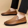 Fashion 2025 New Genuine Leather Men Walking Shoes Casual Business Formal Shoes Fashion Designer Comfy Dress Loafers Driving Lazy Shoes