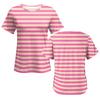 Women's Post-operative Short-sleeved Color Shirt With Shoulder Zipper And Side  Closure.