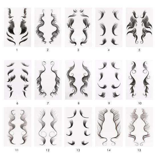 Adesivo de Tatuagem de Cabelo Prático Natural À Prova de Suor Leve