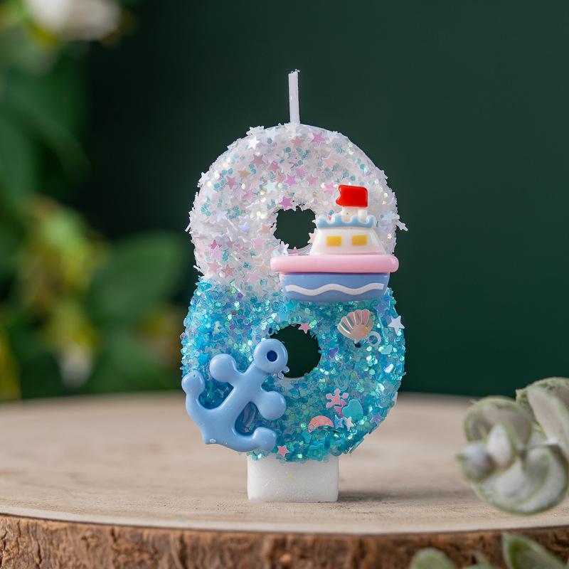 Xiyin Creative Small Boat Birthday Candle Set for Cake Decorations and Party Decor.