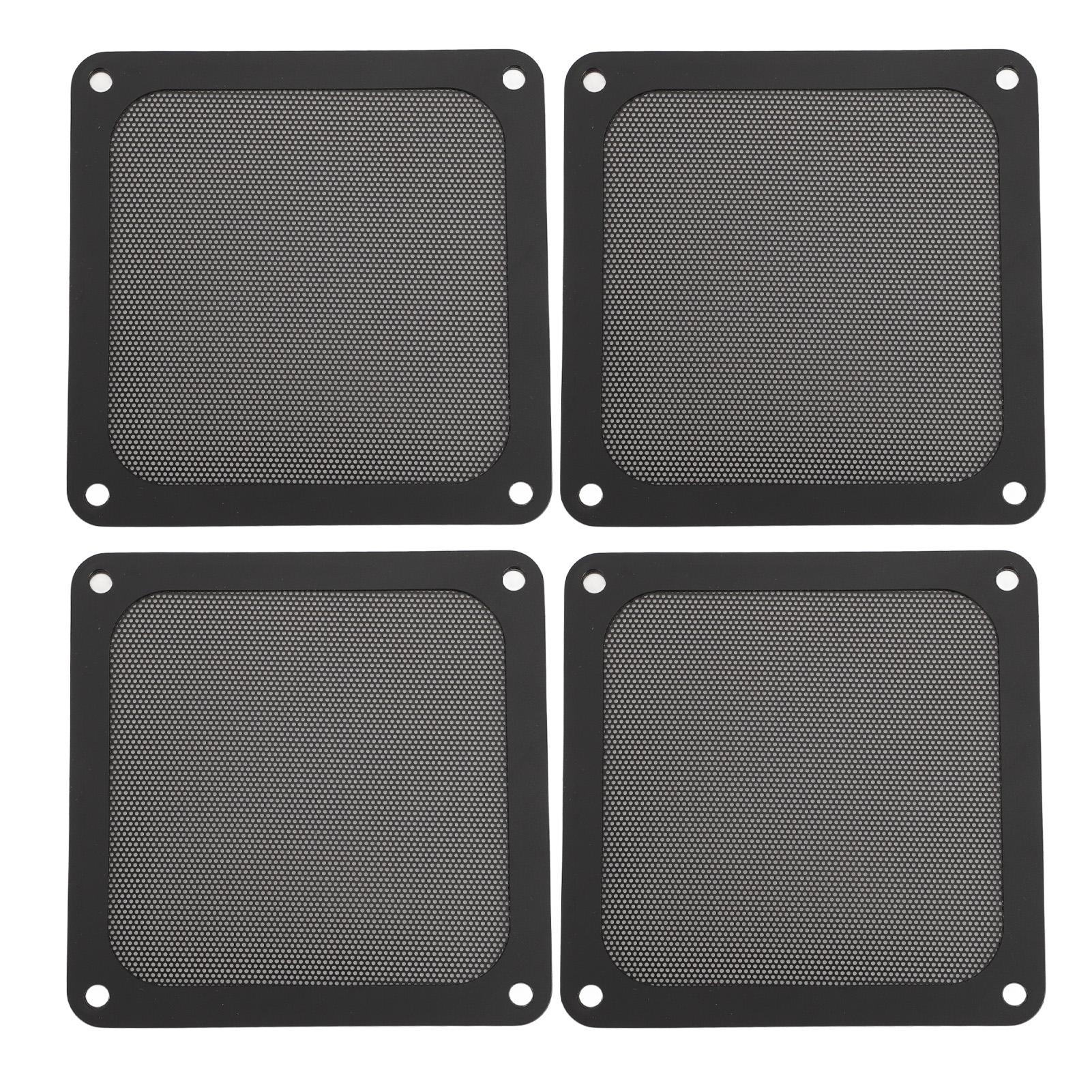 

4PCS PC Fan Dust Filter Magnetic Frame 120mm PVC Computer Cooler Fan Dust Filter Mesh Grills for чорний
