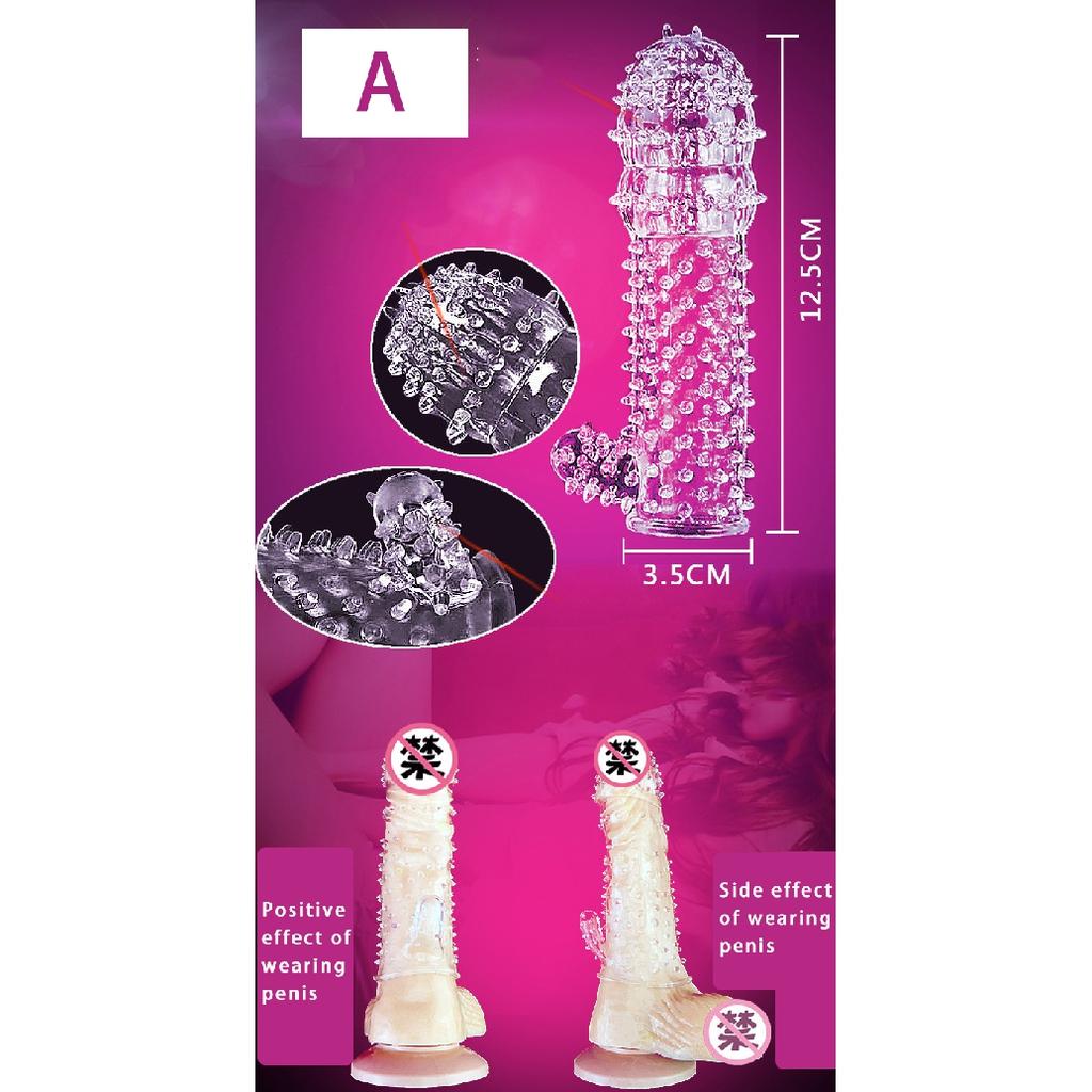 Transparent crystal wolf tooth set, crystal set, particle set, penis set, irregular wolf thorn set, adult sexual