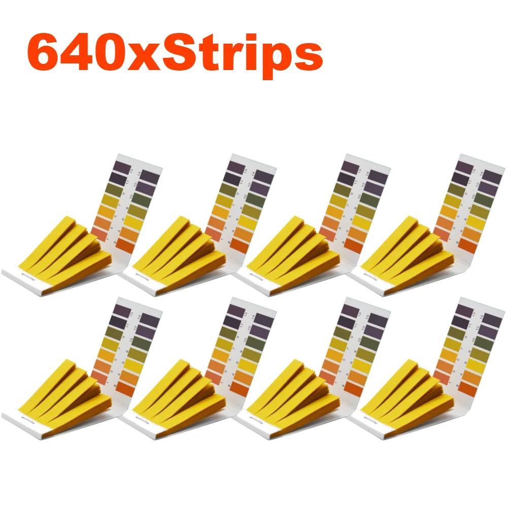 80-800Pcs PH Test Strips 1-14 PH Wide Range PH Strips for Water Urine Soil PH Controller Indicator Test Strips Tester Paper