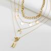 2022 Fashion New Luxury Bracelet Moon Lock Ot Pendant Hollow Out Student Cute Jewelry Couple Sweater Chain
