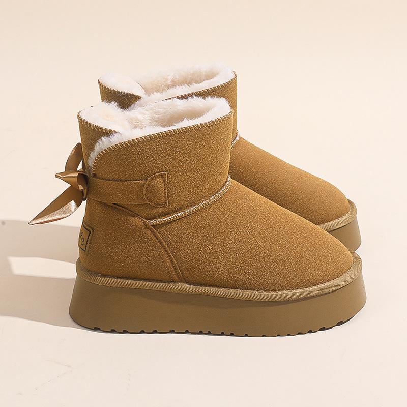 

Женская модная легкая обувь на мягкой подошве, увеличивающая рост, зимние теплые меховые ботинки-дутики, на бархатной подкладке, нескользящие, повседневные спортивные хлопковые ботинки 39 верблюд