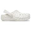 Crocs Unisex Classic Lined Geometric Clog White Warm Comfort Slip On 210069-100