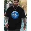 Exquisite Printing Men's Printed T-shirts Outdoor Sports and Casual Shirts Men's Latest Plus Size Loose T-shirts, PLUS SIZE