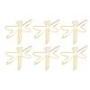 100Pcs Gold Large Cute Paperclips Dragonfly Shape Jumbo Wide Clips Document Organization