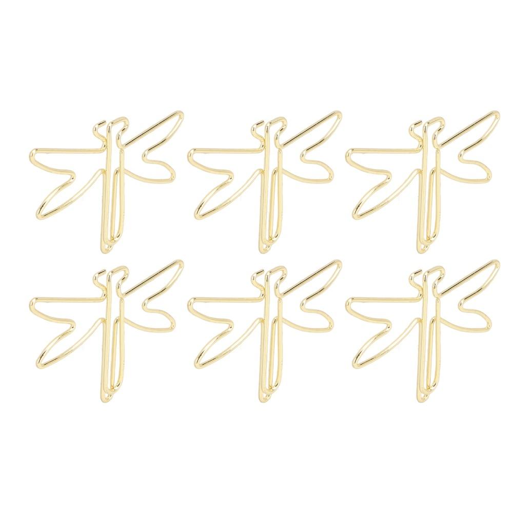 100Pcs Electroplating Metal Large Cute Paperclips Gold Jumbo Wide Paper Clips  Photo Clips
