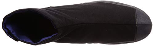 Moonstar Men's/Women's Lightweight Round Toe Tabi Socks (5-Ply Seam), Durable, Black, Size 26.5 cm, 2E