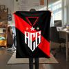 1Pc Atlético Goianiense Print Flannel Blanket High Quality Warm Comfortable Cover for All Seasons Perfect for Gifts Home Decor