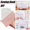 Mini Kreativ Sömnadsbok Nybörjarsömnad Färdighetskort Manualer Handgjort Sömnadsmönsterset Lyft Din Sömnadsfärdighet För Broderi