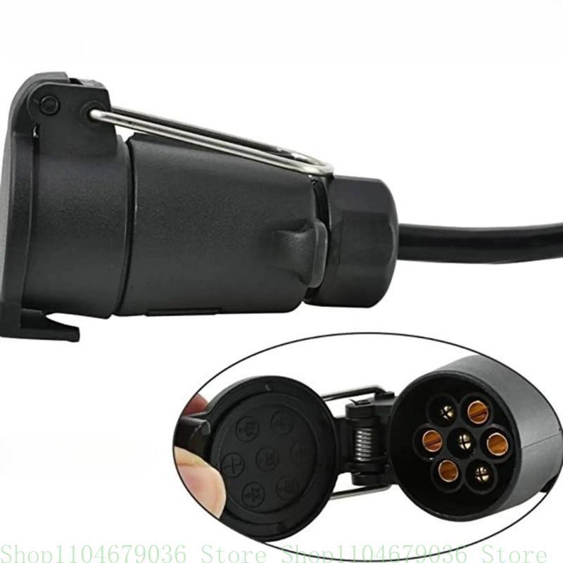 4 Pin to 7 Pin Adapter Converter Weather Resistant for Safe Trailer & Vehicle Connection Ensuring Stable Light Signals