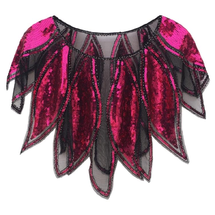 Elegant Embroidered Capes With Sequins Decoration Breathable Meshes Fabric Short Open front Dress