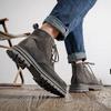 Retro Men Boots Sneakers Outdoor Fashion High Top Anti-slip Wearable Shoes Casual Leather Street Style Ankle Boots Cowboy Boot
