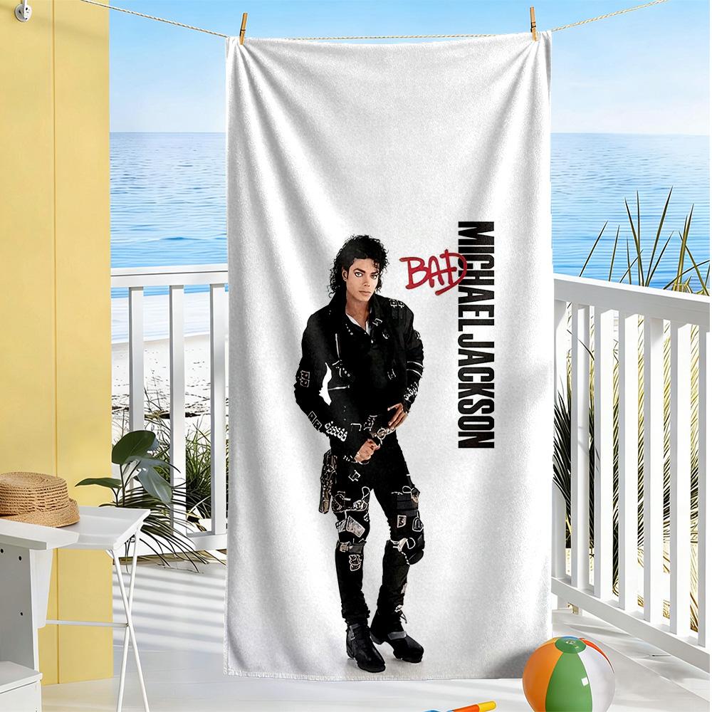 Michael Jackson Strandtuch Superweiche Mikrofaser Schnelltrocknendes Gewebe Bequem Leicht
