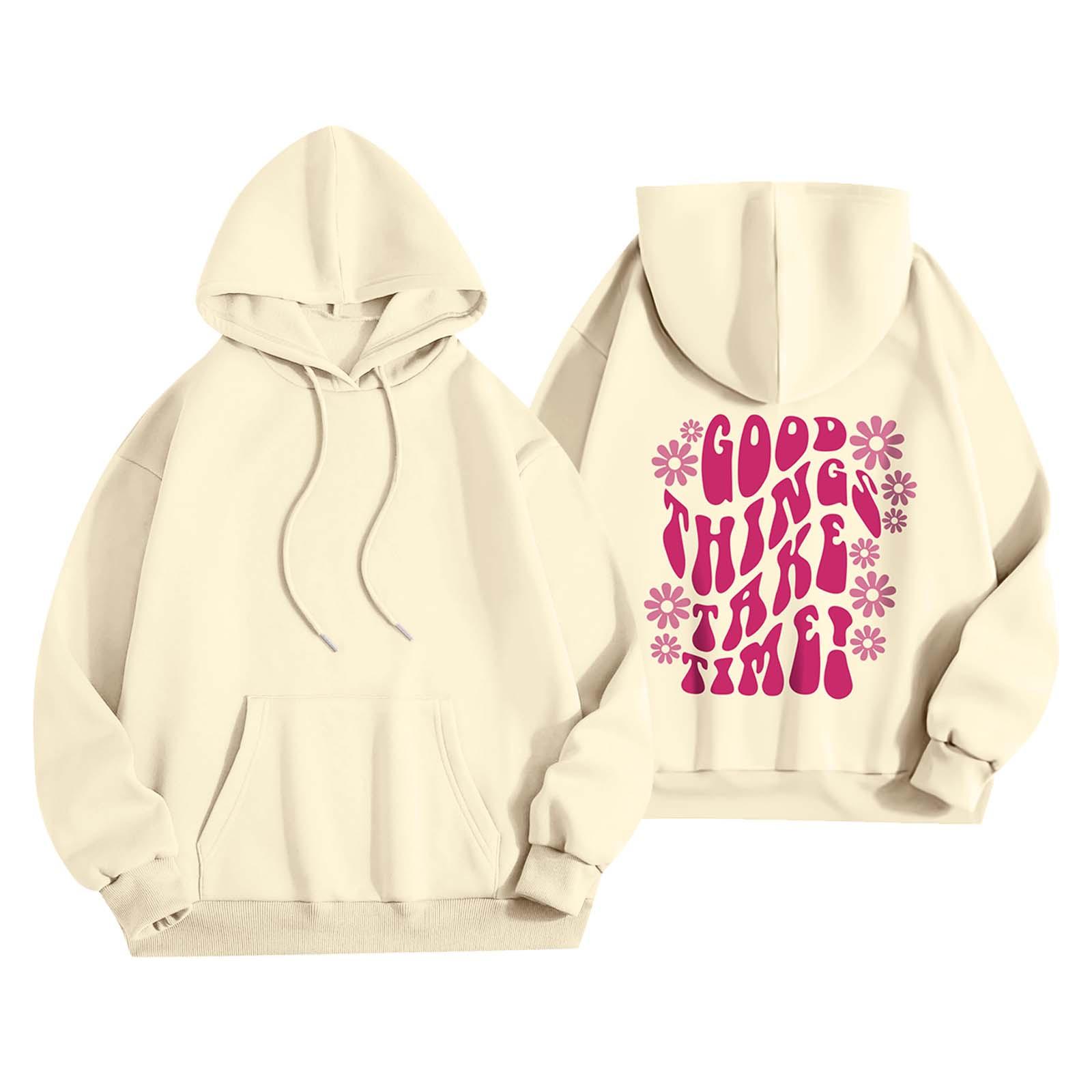 

Женская мода, женский легкий пуловер с длинными рукавами и карманами, толстовка с капюшоном в стиле консервативного стиля XXL