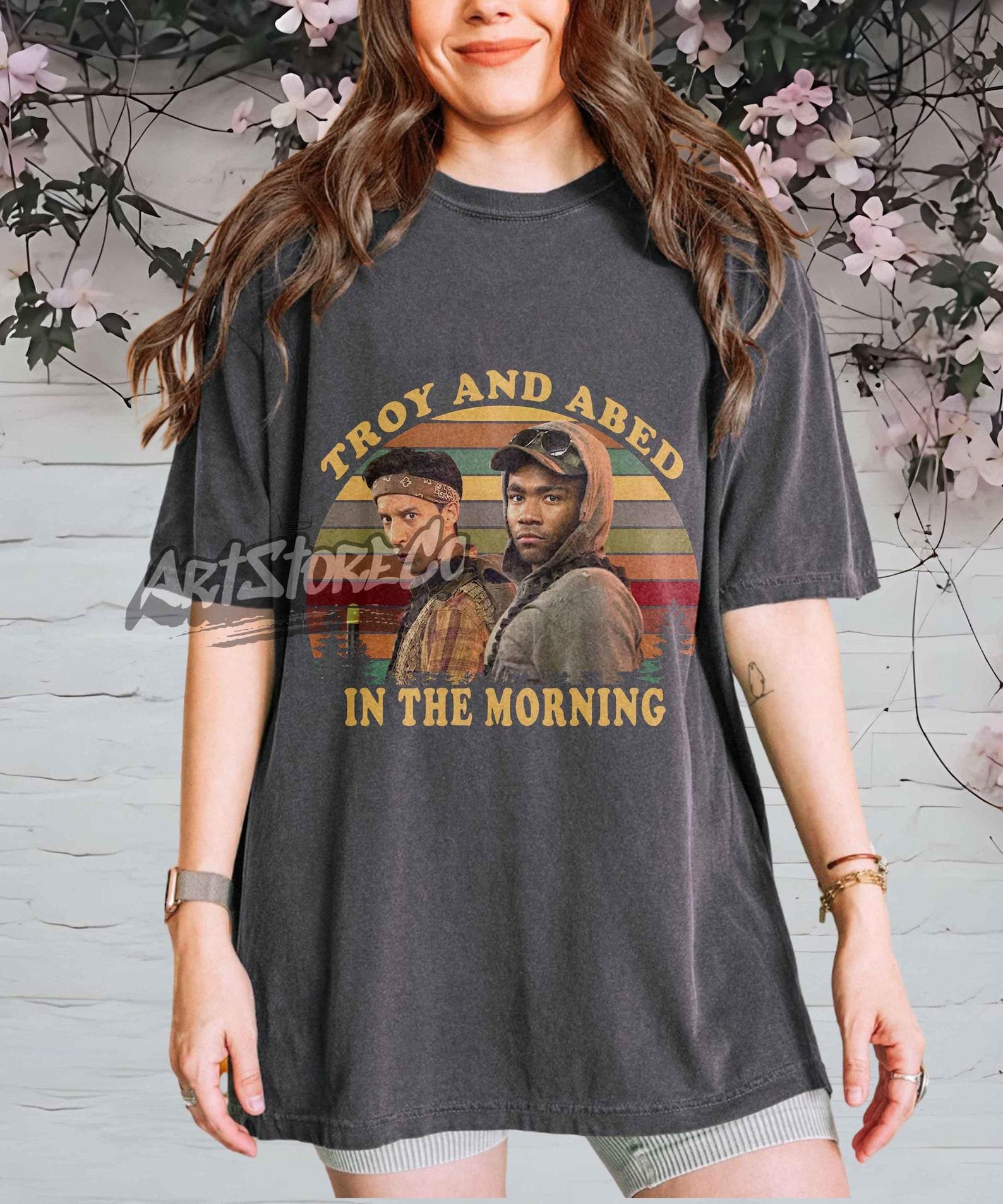 Troy and Abed In The Morning Retro T-Shirt, Community TV Show Apparel 3XL