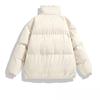 Large Size Stand-up Collar Cotton Clothing Men and Women Paragraph Winter Down Cotton Jacket Loose Thickened Cotton Jacket Couples Coat Thickened Warm
