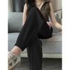 Thin Casual Wide Leg Harem Ankle-Length Pants Solid Elastic Waist Women New In ClothingSweet Streetweat Summer Long Trousers