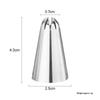 2D Icing Piping Tips Stainless Steel Pastry Nozzle Set for Cupcake Cake Decorating Home Baking Bakery Professional Use