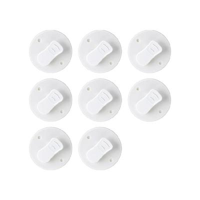 8Pcs Rustproof Curtain Fastening Clips For Bathrooms Easy Installation Maintains Cleaning Shower Area Secures Hold
